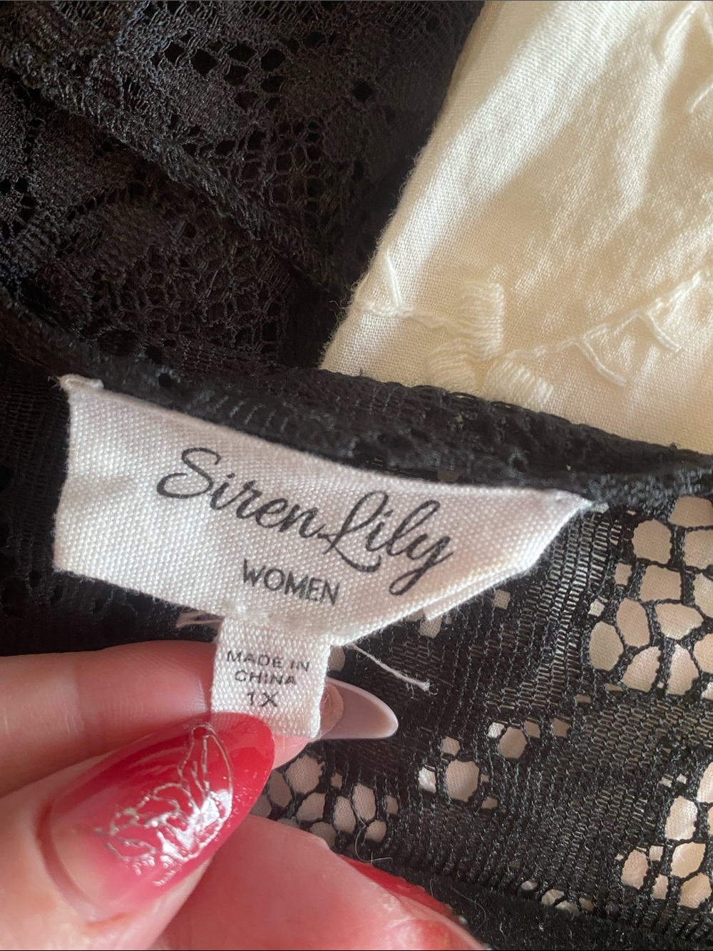 Siren Lily Black Lace Fringe Kimono - Picture 4 of 4